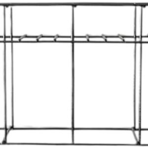 6 Bottle Rack Riser (8" x 23.3" x 3.6")- Perfect for Home, Kitchen, Office, Garage, Residential, or Commercial Use - Space Saving Bar Organizer for Countertop, Dishwasher Safe