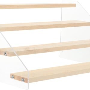 Acrylic Spice Jar Holder Modern Kitchen Storage Rack Seasoning Jars Stand