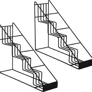 Coffee Syrup Rack for Coffee Bar Accessories, Coffee Syrup Holder Fits with  and  Syrup, Coffee Bar Organizer Holds 4 Bottles, 2 Pack