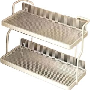 Acrylic Kitchen Spice Rack 2-Layer Countertop Organizer Versatile Storage Rack For Condiments And Herbs Home